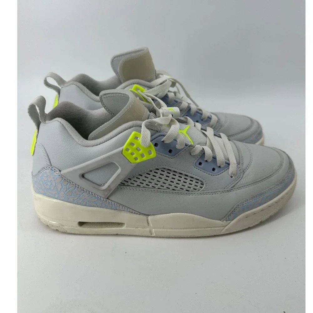 Jordan Spizike Low Wolf Grey Volt Mens Basketball Shoes IB4464-025 Size 10.5